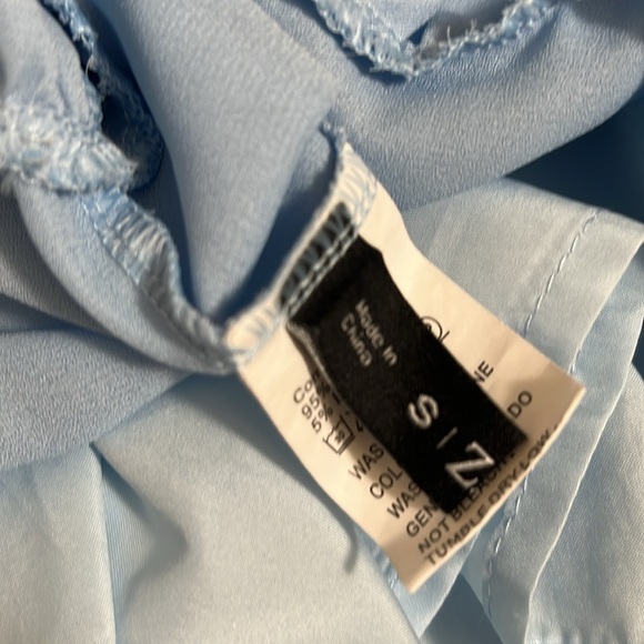 Zaful Light Blue Open Back Dress - Picture 12 of 13